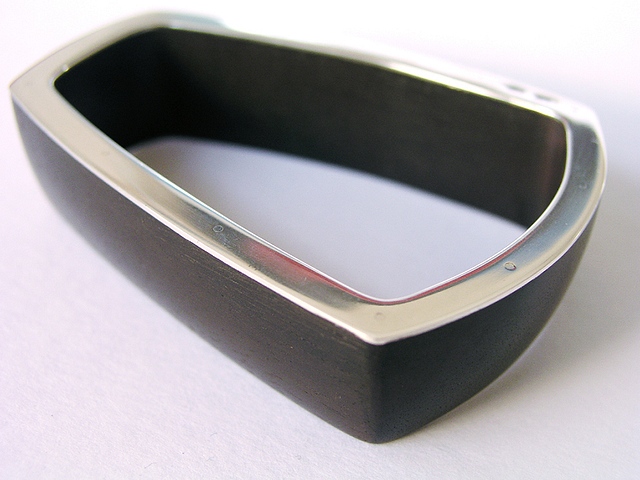 Bangle Ebony with SIlver : $369