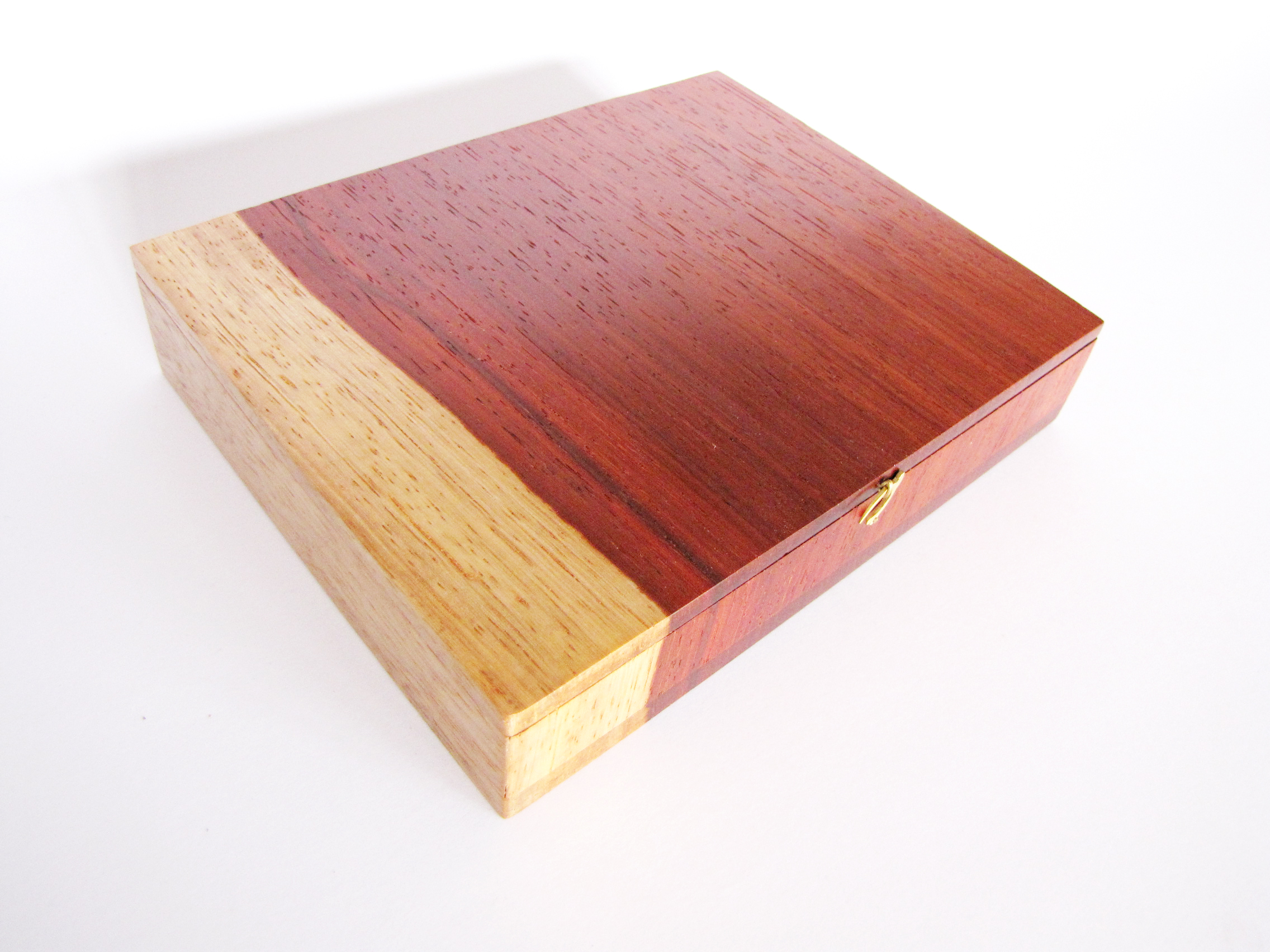 Padauk Wood Jewellery Box Contemporary Padauk Wood Jewellery Box with
