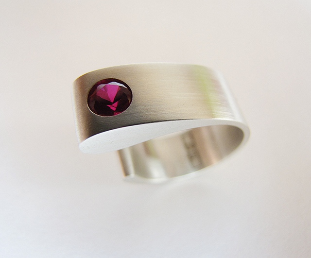 Engagement Ring with Ruby