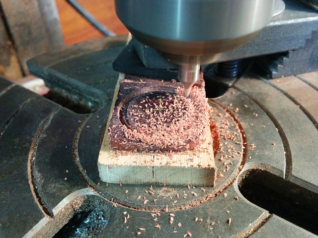 Ring - White gold with Bubinga wood inlay